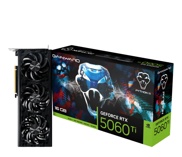 Gainward GeForce RTX 5060 Ti Python III V1 16GB GDDR7 DLSS5 - 1415783 - zdjęcie